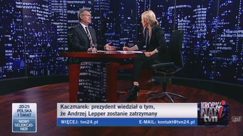 Kaczmarek: Winni Ziobro i Engelking (TVN24)