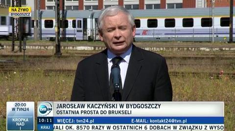 Kaczyński: dlaczego po polskich torach nie mogą jeździć polskie pociągi?
