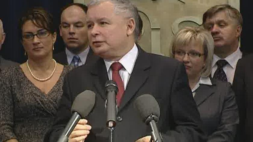 Kaczyński: nie gratuluje się komuś, kto okazuje chamstwo