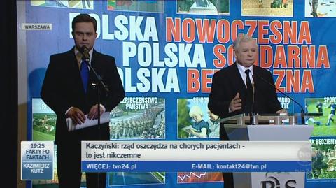 Kaczyński o rekonstrukcji rządu (TVN24)