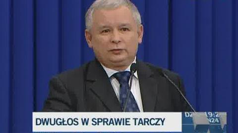 Kaczyński o tarczy antyrakietowej (TVN24)