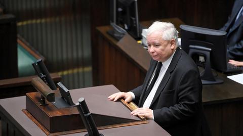 Kaczyński po oświadczeniach partii w Sejmie: Koniec opozycji totalnej. Proszę, by nie były to tylko słowa