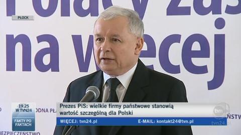 Kaczyński przeciw prywatyzacji