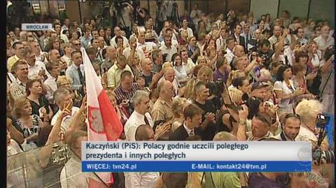 Kaczyński: rząd PO nie sprawdził się na żadnym polu (TVN24)