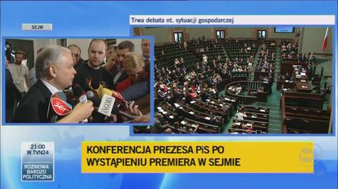 Kaczyński: Tusk był miejscami grubiański