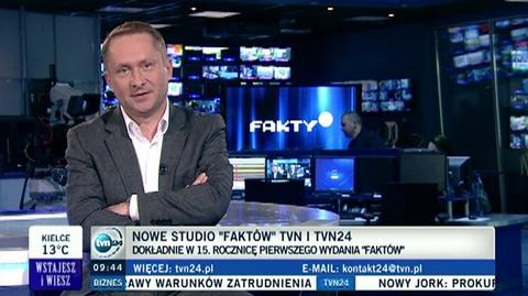 Kamil Durczok o nowym studiu Faktów TVN