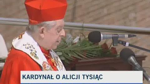 Kardynał Józef Glemp o Alicji Tysiąc