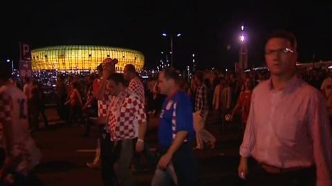 Kibice po meczu Hiszpania-Chorwacja