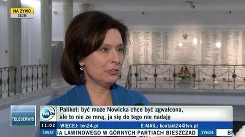 Kidawa-Błońska: Palikot powinien powiedzieć "przepraszam"