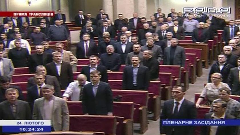 Kolejny pracowity dzień ukraińskiej Rady Najwyższej 
