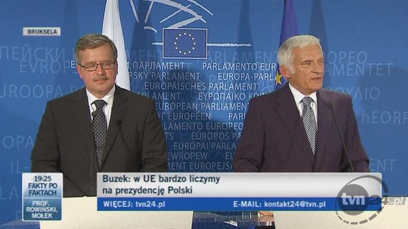 Komorowski i Buzek o Polsce w UE