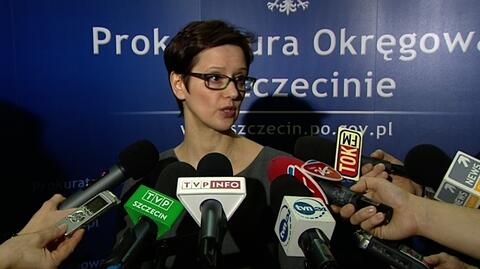 Konferencja prasowa ws. sprawcy wypadku w Kamieniu Pomorskim