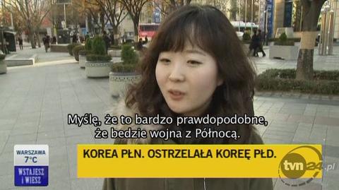 Koreańczycy obawiają się wojny (TVN24)