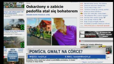 Korespondent "Lietuvos Rytas" Eldoradas Butrimas mówi o sprawie (TVN24)