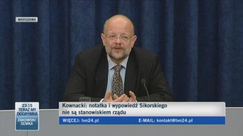 Kownacki: nie było żadnej gry polskiego rządu