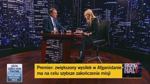 "Kropka nad i" cz. I - Donald Tusk o wysłaniu dodatkowych sił do Iraku