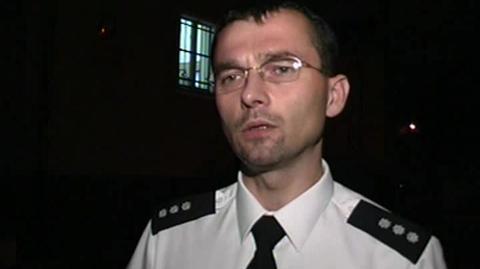 Krzysztof Dębiński z Komendy Powiatowej Policji w Wałczu