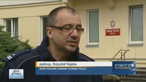 Krzysztof Hajdas z KGP o kontroli CBA (TVN24)