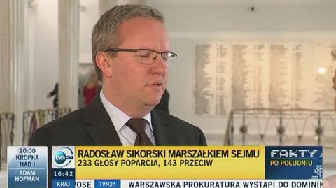 Krzysztof Szczerski z PiS nie wierzy w słowa Sikorskiego