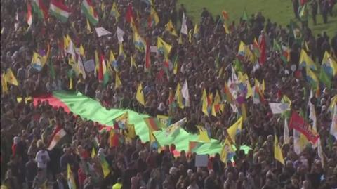 Kurdowie wyszli na ulice Duesseldorfu. "Dziś Kobane, a jutro...?"