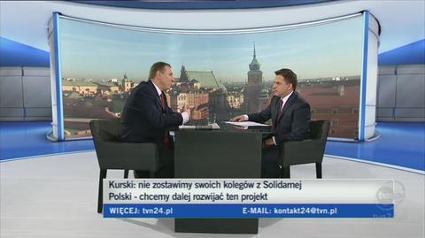 Kurski o liście Ziobry do Kaczyńskiego (TVN24)