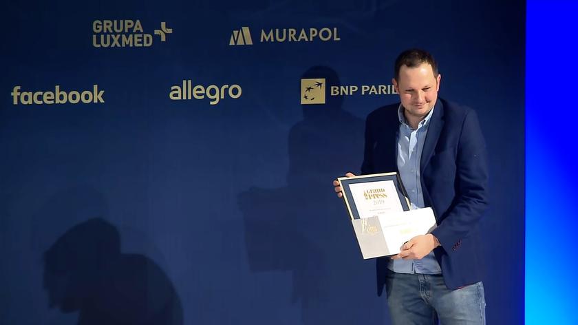 Lech Dawidowicz z nagrodą Grand Press 2019