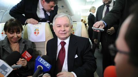 Lech Kaczyński nie chce z Rosją prowadzić gry w "kary i nagrody" (TVN24, fot. PAP)
