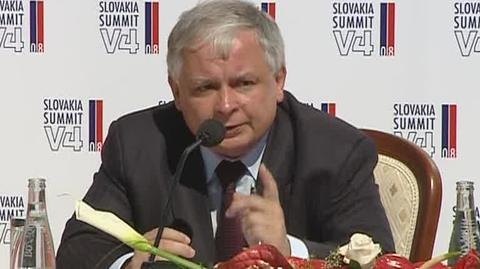 Lech Kaczyński o bezpieczeństwie energetycznym (TVN24)