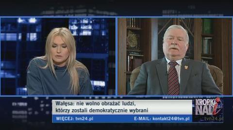 Lech Wałęsa o reformie emerytalnej (TVN24)