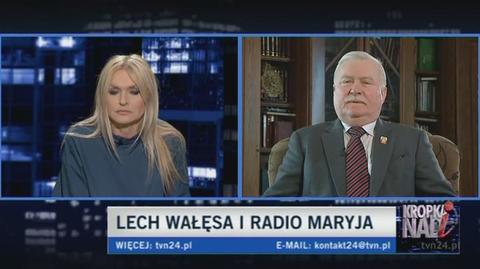Lech Wałęsa o Rydzyku (TVN24)