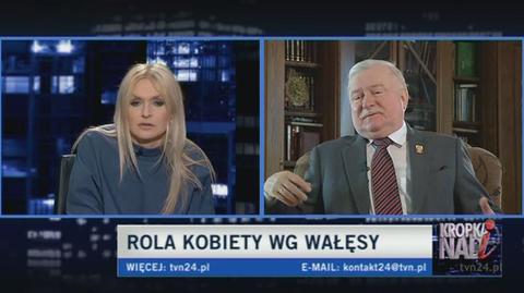 Lech Wałęsa o świętach i książce żony (TVN24)
