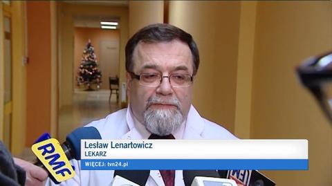Lesław Lenartowicz o stanie prokuratora Przybyła (TVN24)