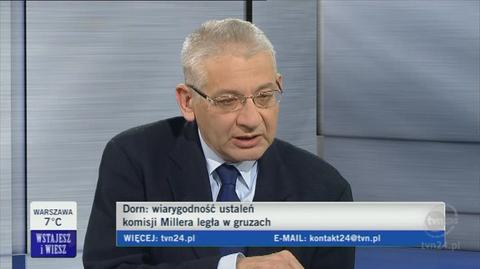 Ludwik Dorn o ustaleniach komisji Millera (TVN24)