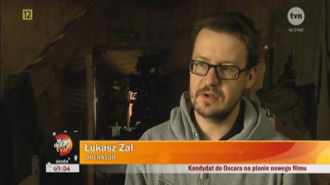 Łukasz Żal na planie nowego filmu Wojciecha Kasperskiego "Na granicy"