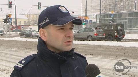 Maciej Karczyński z warszawskiej policji o utrudnieniach