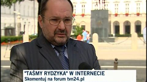 Maciej Łopiński (PiS) o 'taśmach Rydzyka"