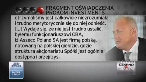 Maciej Wąsik na spotkaniu w Pile (Czarno na białym w TVN24)