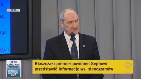 Macierewicz o Parulskim (TVN24)