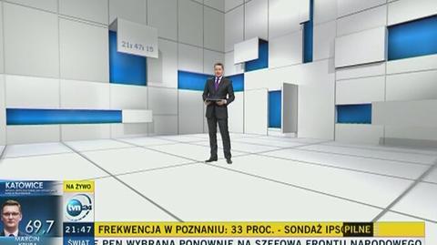 Macin Żebrowski w wirtualnym studiu