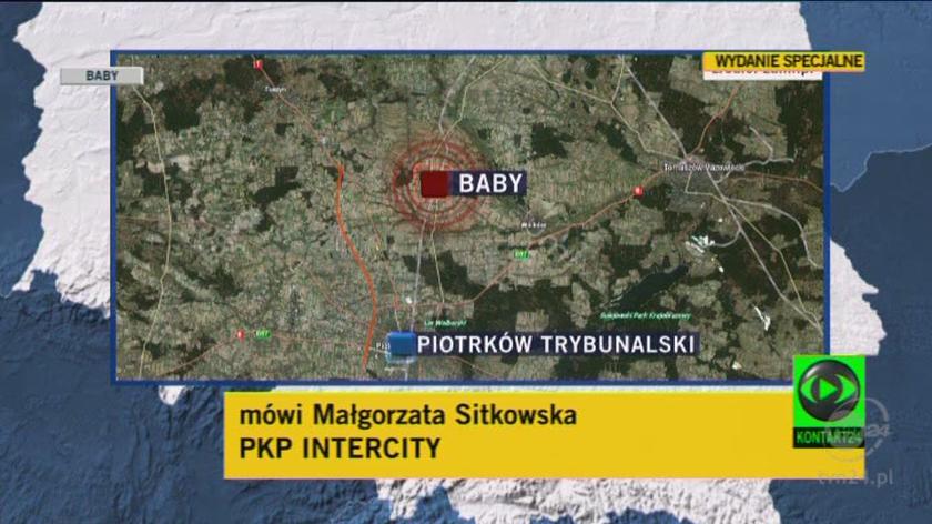 Małgorzata Sitkowska rzecznik PKP InterCity o katastrofie/TVN24