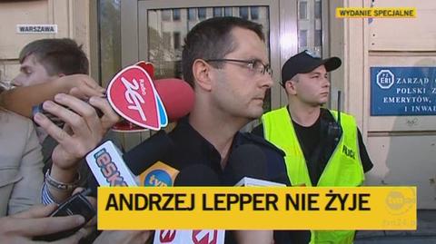 Marcin Szyndler z warszawskiej policji/TVN24