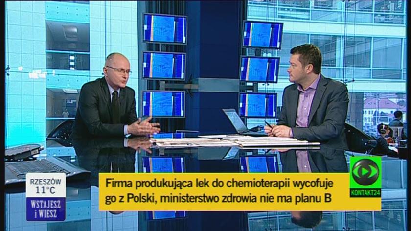 Marek Nowicki z "Faktów" TVN o braku leku dla chorych na raka