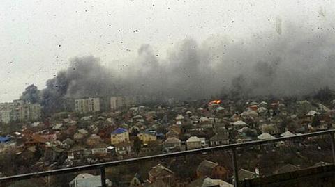 Mariupol po ostrzale z Gradów dokonanym przez separatystów