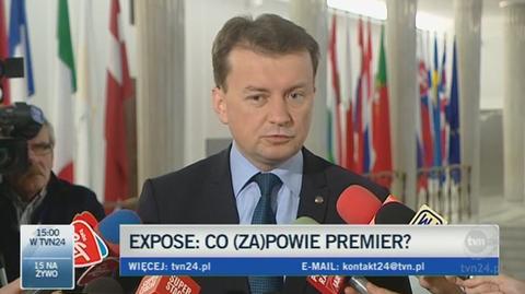 Mariusz Błaszczak krytykuje rząd (TVN24)
