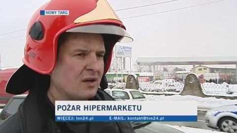 Mariusz Łaciak o akcji strażaków