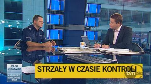 Mariusz Sokołowski opowiada o zdarzeniu/TVN24