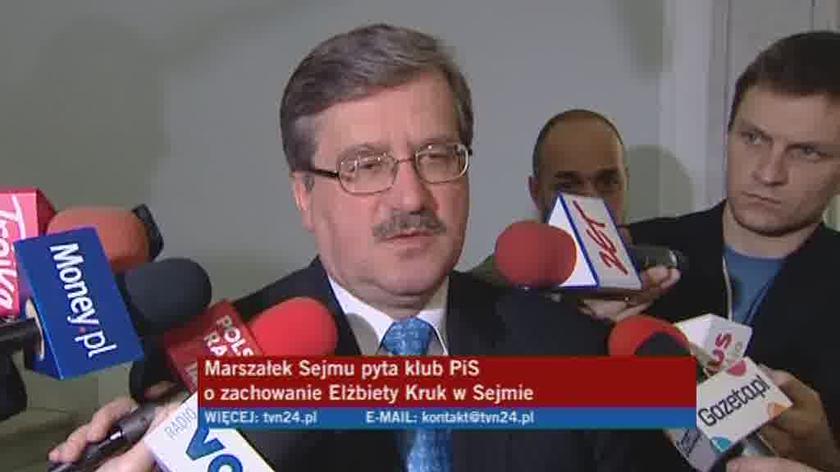 Marszałek chce wyjaśnień/TVN24