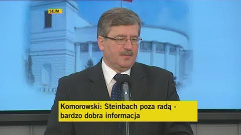 Marszałek Komorowski jest zadowolony (TVN24)
