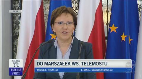 Marszałek Sejmu ws. pisma posła Macierewicz (TVN24)