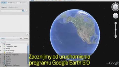 Materiał prezentujący nową funkcję Google Earth